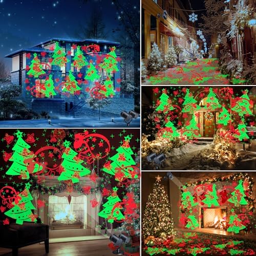 Toodour Double Head Christmas Projector Lights Outdoor