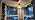 DSMJFU Brass Glass Semi Flush Mount Ceiling Light