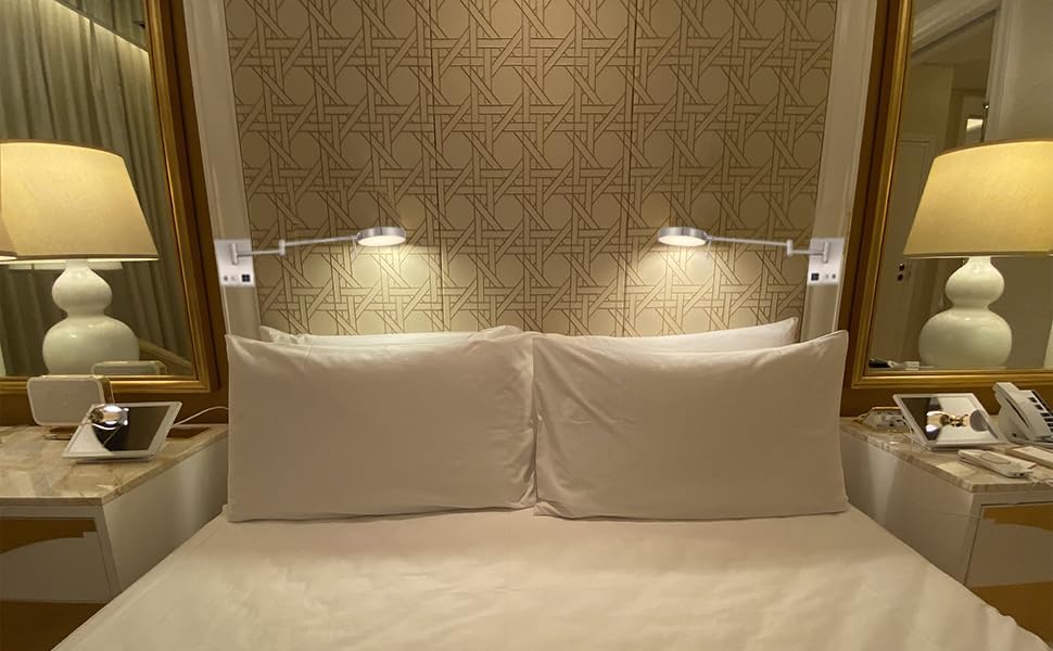 Swing Arm LED Reading Wall Light