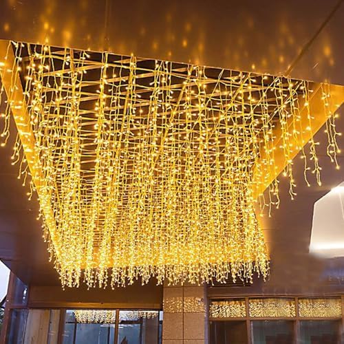 LED Icicle Christmas Lights, 13FT, 96 LEDs