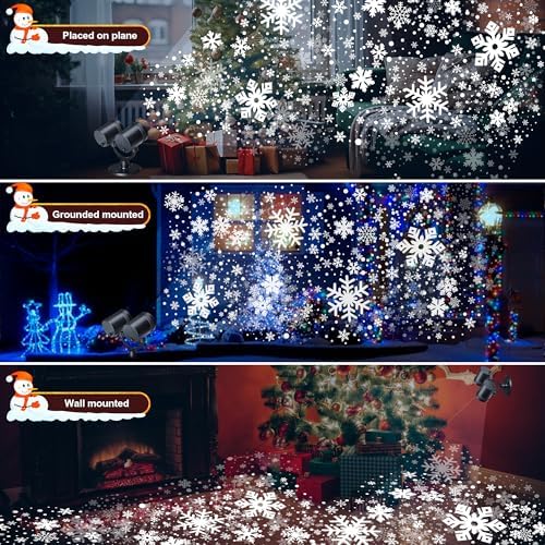 Snowflake Projector Lights with Timer