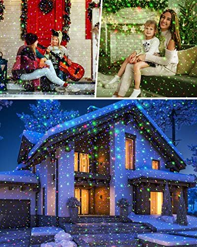Christmas Laser Lights Star Projector Garden Firefly Lights 3 Color