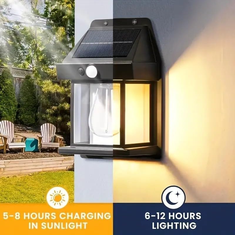 10-Pack Solar Outdoor Pathway Lights, Automatic Sensor