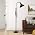 PARTPHONER Industrial Floor Lamp, Adjustable, Aged Black