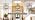 Black and Gold 7-Light Farmhouse Lantern Chandelier