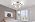 MEIXISUE Gold Modern Sputnik Chandelier, 6 Lights