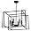 UOFUS 6-Light Black Farmhouse Chandelier