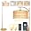 Rustic Black Farmhouse Floor Lamp, 12W LED