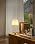PUSU 2 Pack Gold Cordless Fabric Table Lamps