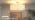 18" Gold Semi Flush Mount Ceiling Light, Pleated Fabric Shade