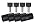 E26 H Type Track Lighting Heads, 4 Pack