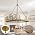 40-Inch 12-Light Rattan Chandelier